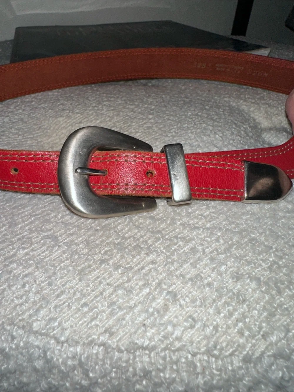 Red Women's Western/ Classic Style  Genuine Leather Belt